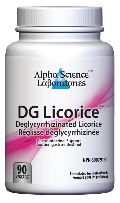 ALPHA SCIENCE LABS DG LICORICE 500MG 90 VEGICAPS