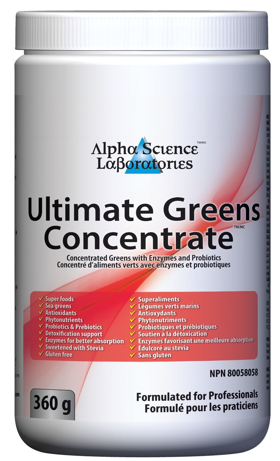 ALPHA SCIENCE LABS ULTIMATE GREENS 360G