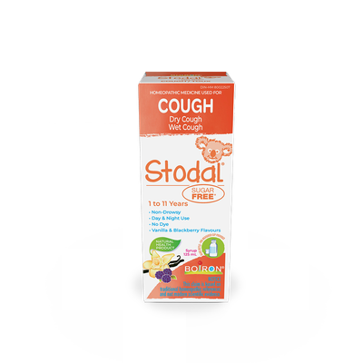 BOIRON STODAL COUGH SYRUP FOR CHILDREN - SUGAR FREE - VANILLA & BLACKBERRY FLAVOUR - 125ML BOIRON STODAL COUGH SYRUP FOR CHILDREN - SUGAR FREE - VANILLA & BLACKBERRY FLAVOUR - 125ML