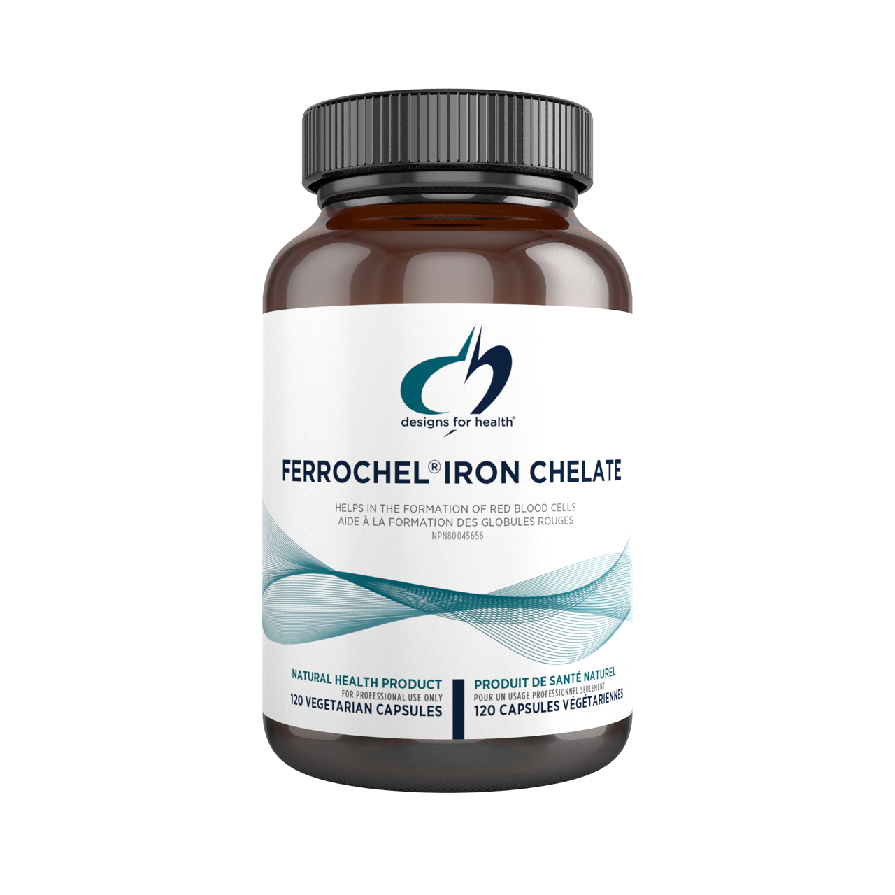 DESIGNS FOR HEALTH FERROCHEL IRON CHELATE 120 VEGICAPS