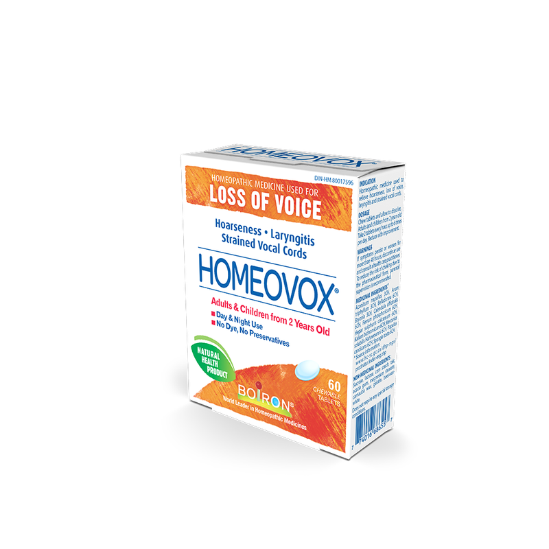 BOIRON HOMEOVOX 60 CHEWABLE TABS