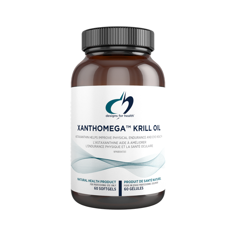 DESIGNS FOR HEALTH XANTHOMEGA KRILL OIL 60 SOFTGELS
