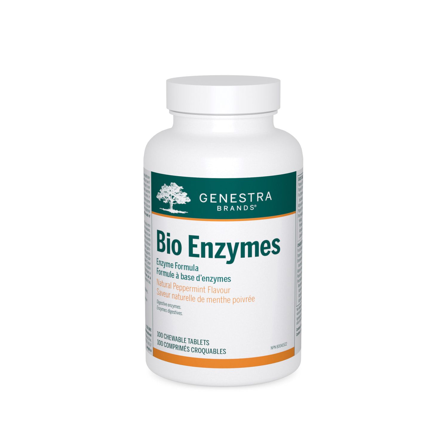 GENESTRA BIO ENZYMES 100 CHEWABLE TABS