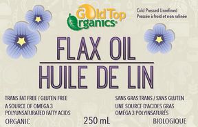 GOLD TOP FLAX OIL 250ML