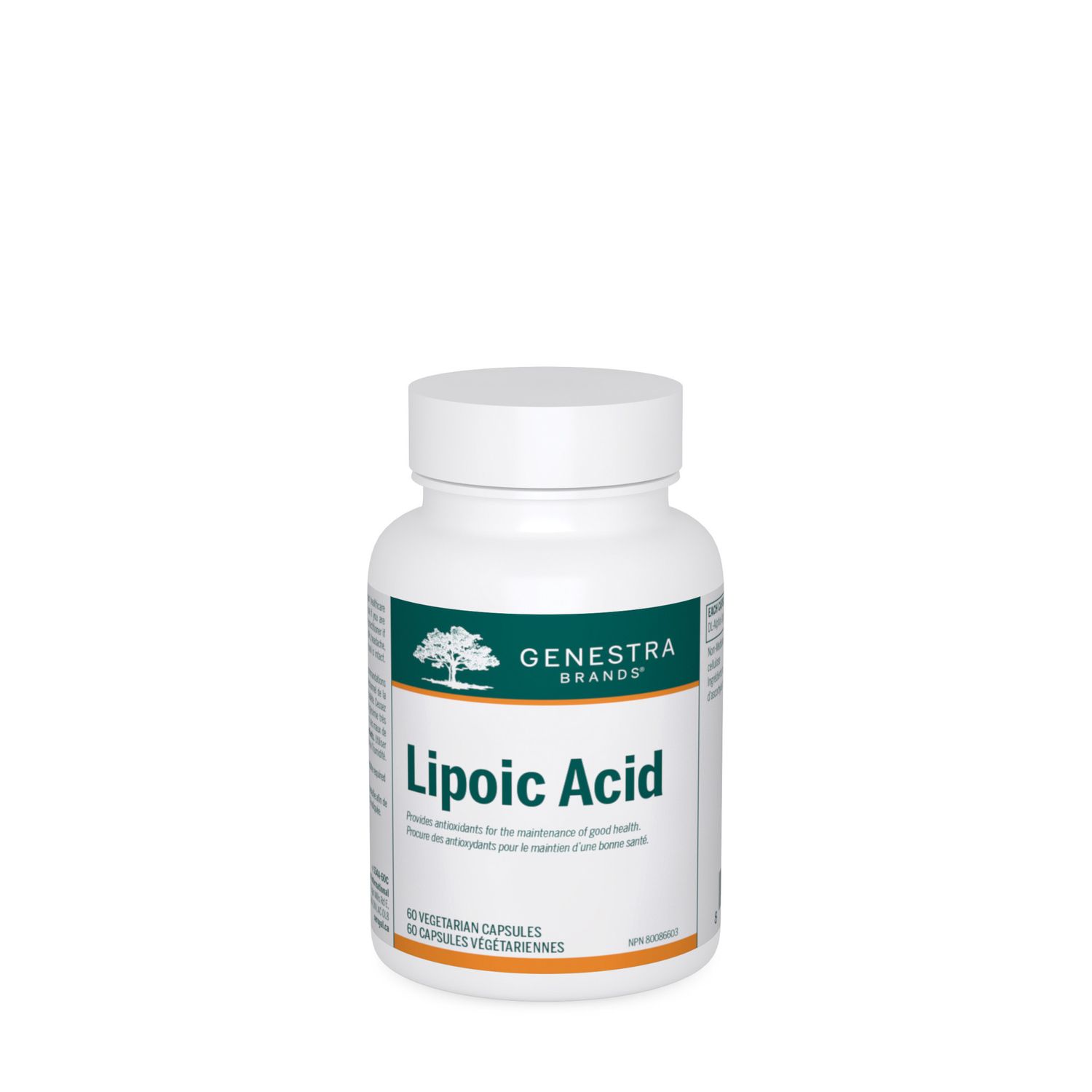 GENESTRA LIPOIC ACID 60 VEGICAPS