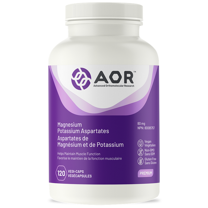 AOR MAGNESIUM POTASSIUM ASPARTATE 120 VEGICAPS