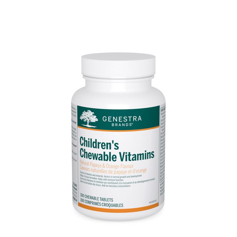 GENESTRA CHILDREN'S CHEWABLE VITAMINS 100 TABS