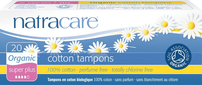 NATRACARE TAMPONS - SUPER PLUS - NO APPLICATOR 20 COUNT