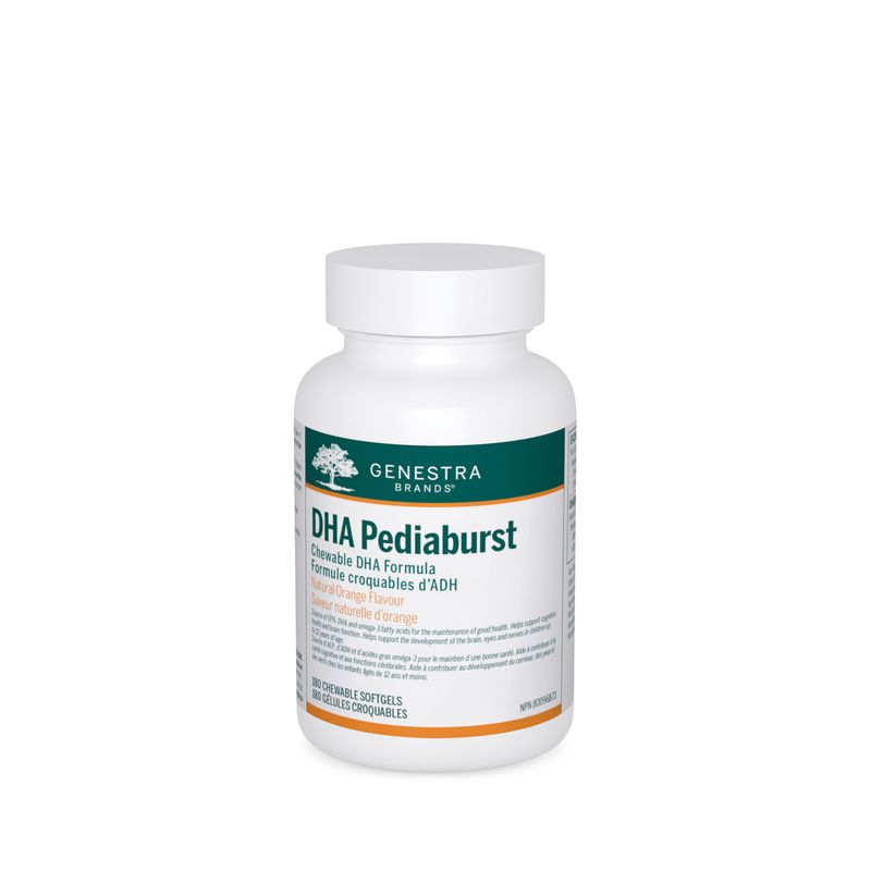 GENESTRA DHA PEDIABURST 180 CHEWABLE SOFTGELS