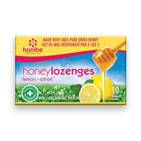 HONIBE HONEY &amp; LEMON 10 LOZENGES