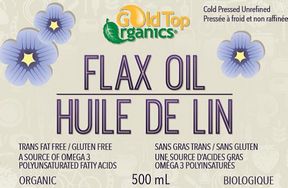 GOLD TOP FLAX OIL 500ML