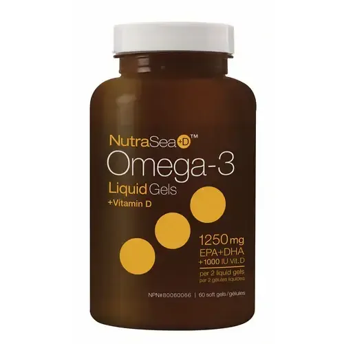 ASCENTA NUTRASEA +D OMEGA 3 60 LIQUID GELS