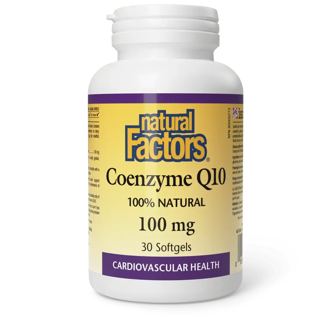 NATURAL FACTORS COQ10 100MG 30 SOFTGELS
