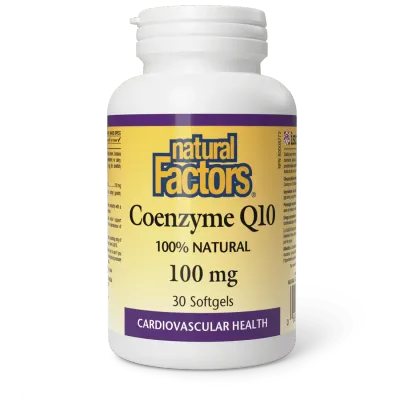 NATURAL FACTORS COQ10 100MG 30 SOFTGELS