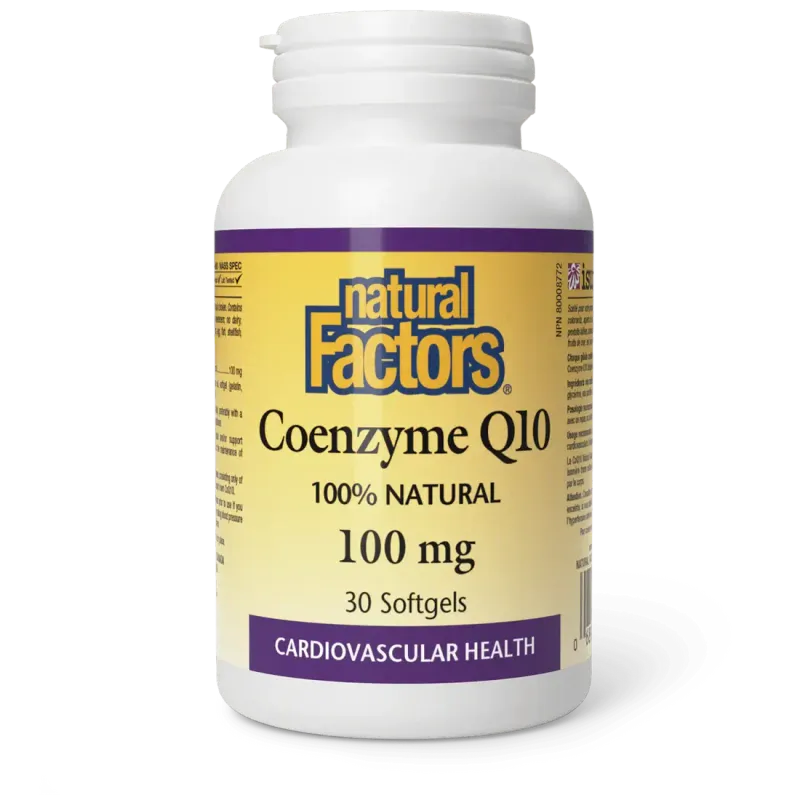 NATURAL FACTORS COQ10 100MG 30 SOFTGELS