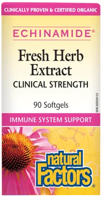 NATURAL FACTORS ECHINAMIDE ANTI-COLD HERBAL 90 SOFTGELS NATURAL FACTORS ECHINAMIDE ANTI-COLD HERBAL 90 SOFTGELS