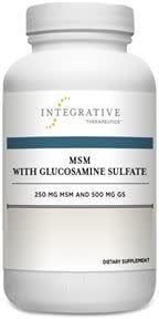 INTEGRATIVE THERAPEUTICS MSM + GLUCOSAMINE SULFATE 1000MG 180 VEGICAPS