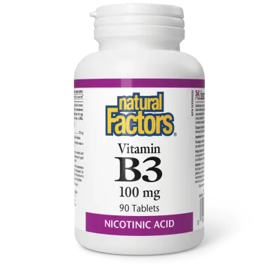 NATURAL FACTORS B3 NIACIN 100MG 90 TABS NATURAL FACTORS B3 NIACIN 100MG 90 TABS