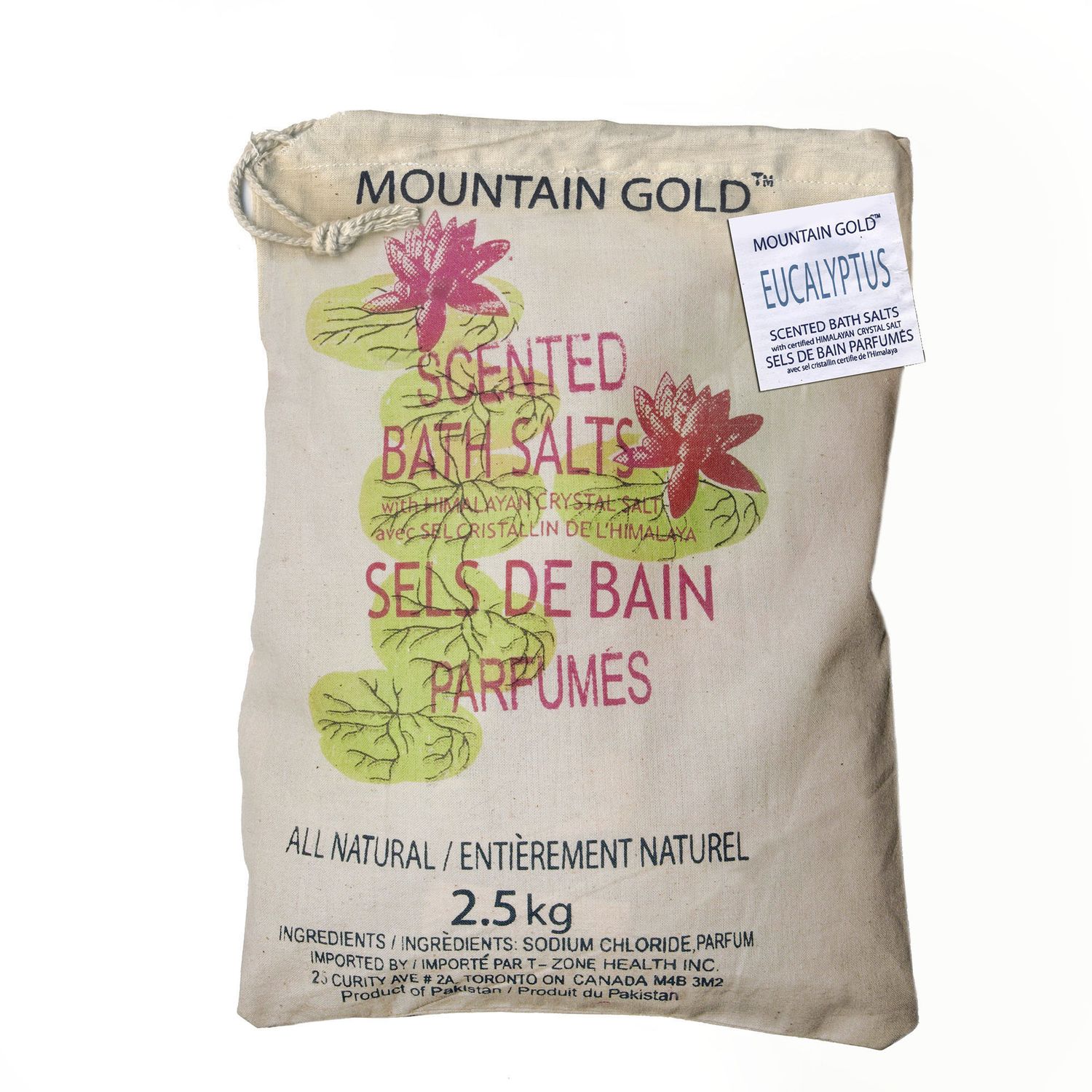 MOUNTAIN GOLD SCENTED BATH SALTS EUCALYPTUS 2.5KG