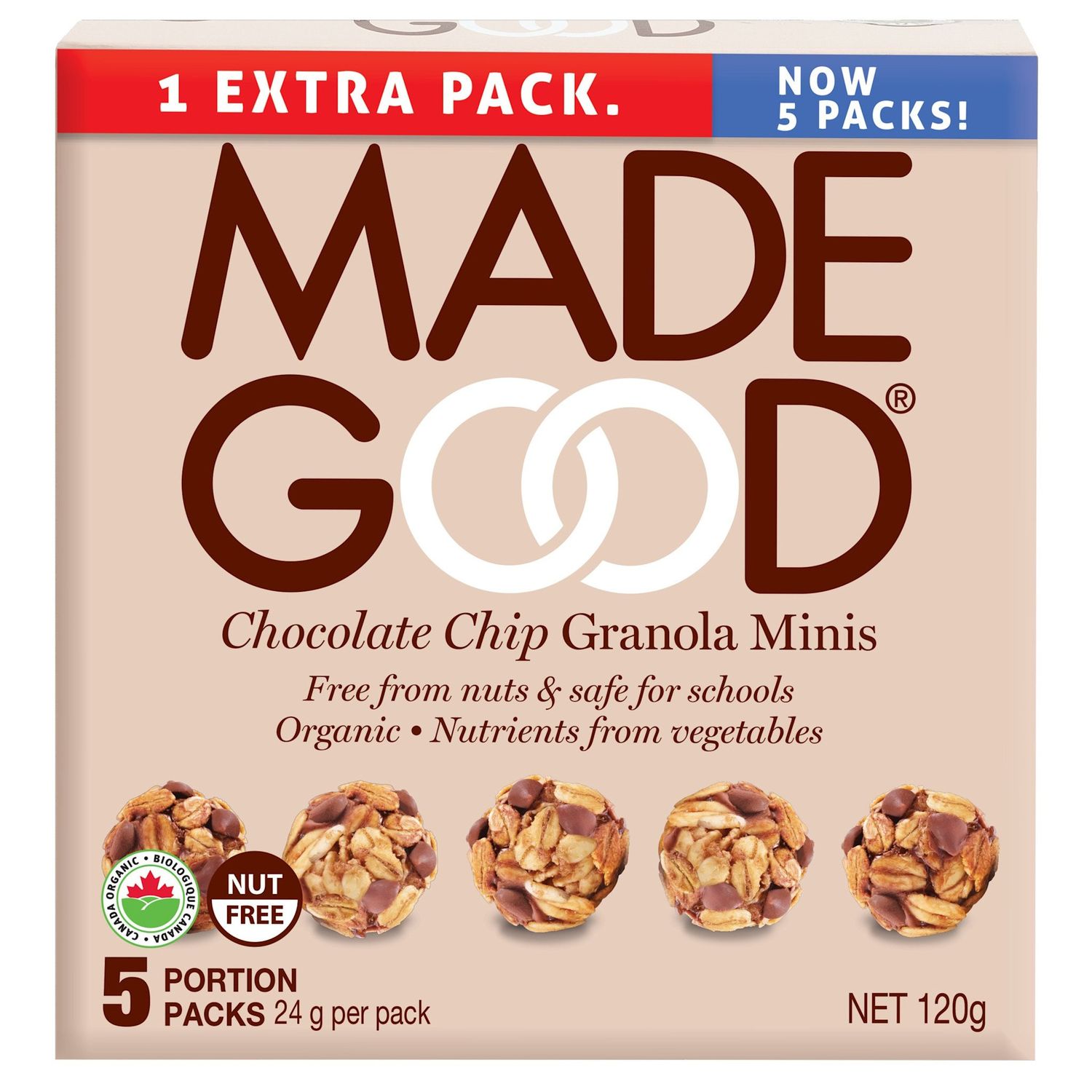 MADE GOOD CHOCOLATE CHIP GRANOLA MINIS POUCH