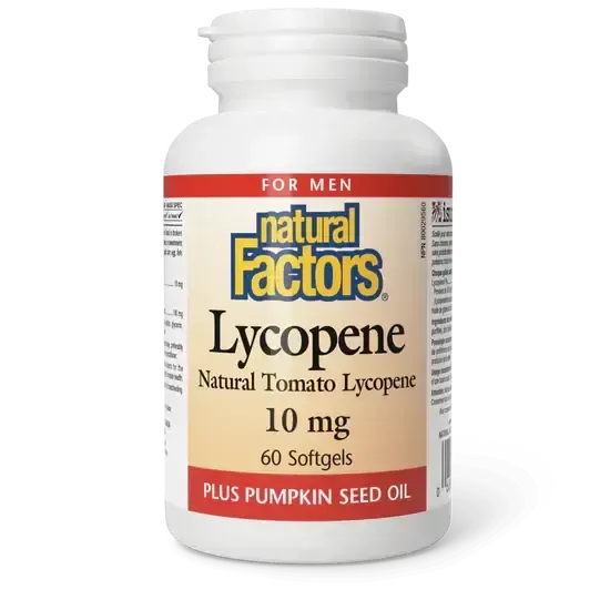 NATURAL FACTORS LYCOPENE 10MG 60 SOFTGELS