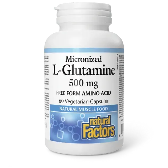 NATURAL FACTORS L-GLUTAMINE 500MG 60 VEGICAPS