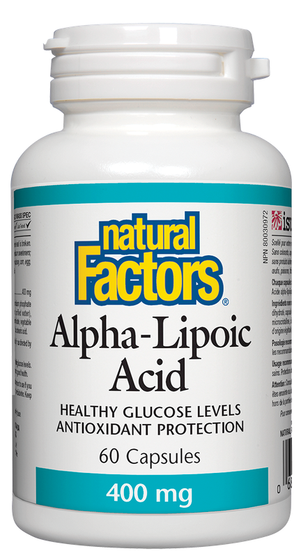 NATURAL FACTORS ALPHA LIPOIC ACID 400MG 60 CAPS
