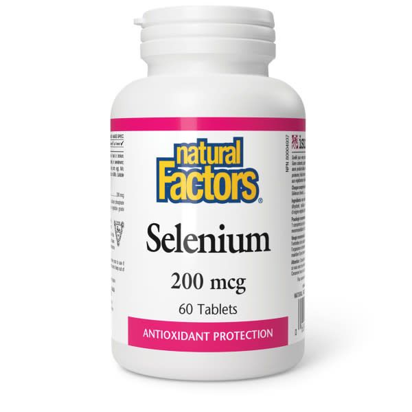 NATURAL FACTORS SELENIUM 200MCG 60 TABS