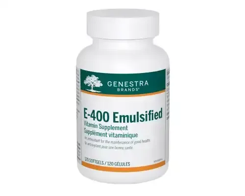 GENESTRA E400 EMULSIFIED 120 SOFTGELS