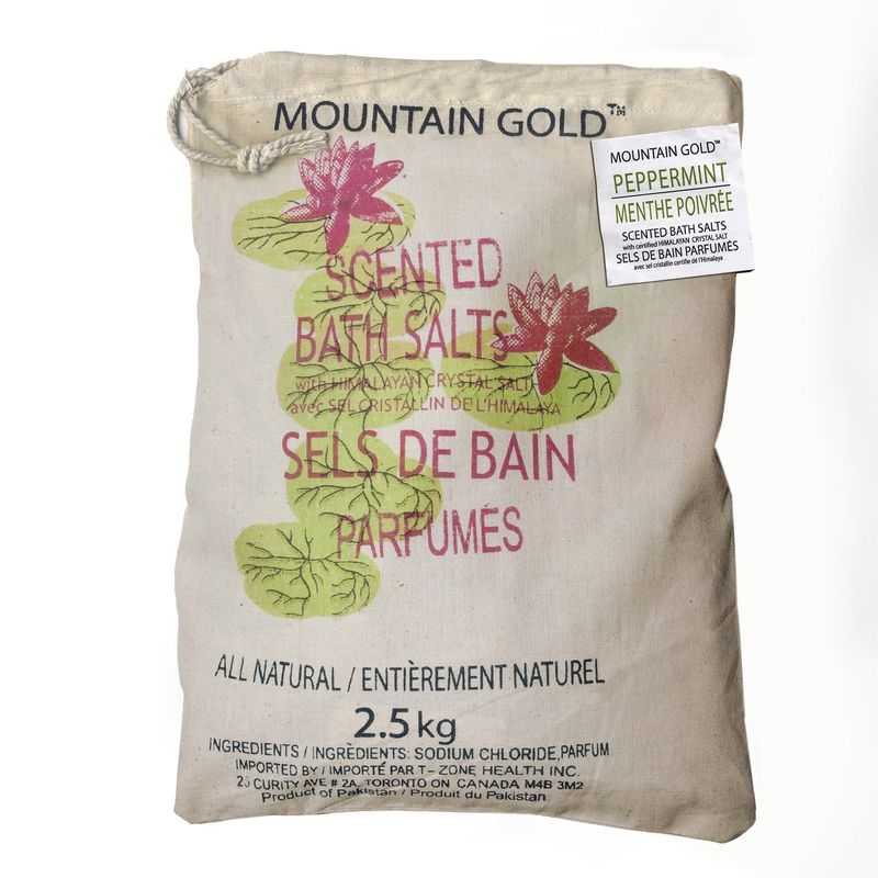 MOUNTAIN GOLD SCENTED BATH SALTS PEPPERMINT 2.5KG
