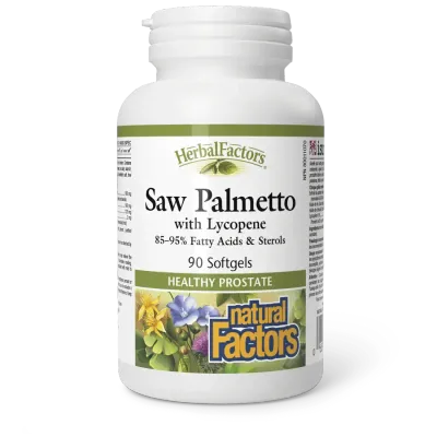 NATURAL FACTORS SAW PALMETTO WITH LYCOPENE 90 SOFTGELS