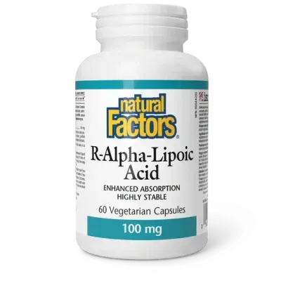 NATURAL FACTORS R-ALPHA LIPOIC ACID 100MG 60 CAPS