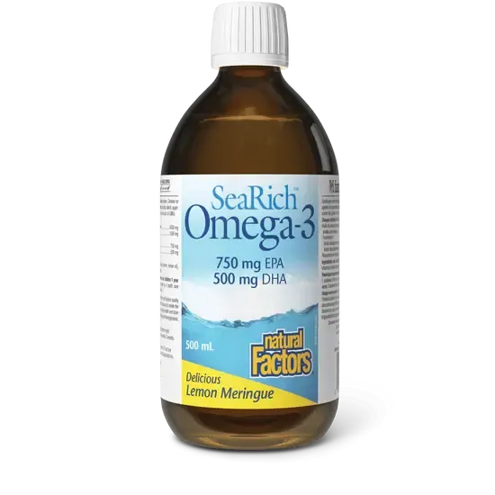 NATURAL FACTORS SEA RICH OMEGA-3 LEMON MERIGUE 500ML