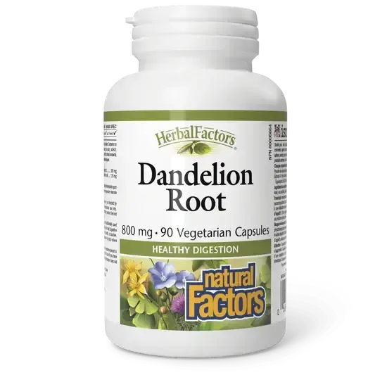 NATURAL FACTORS DANDELION ROOT (800MG) 90 VEGICAPS