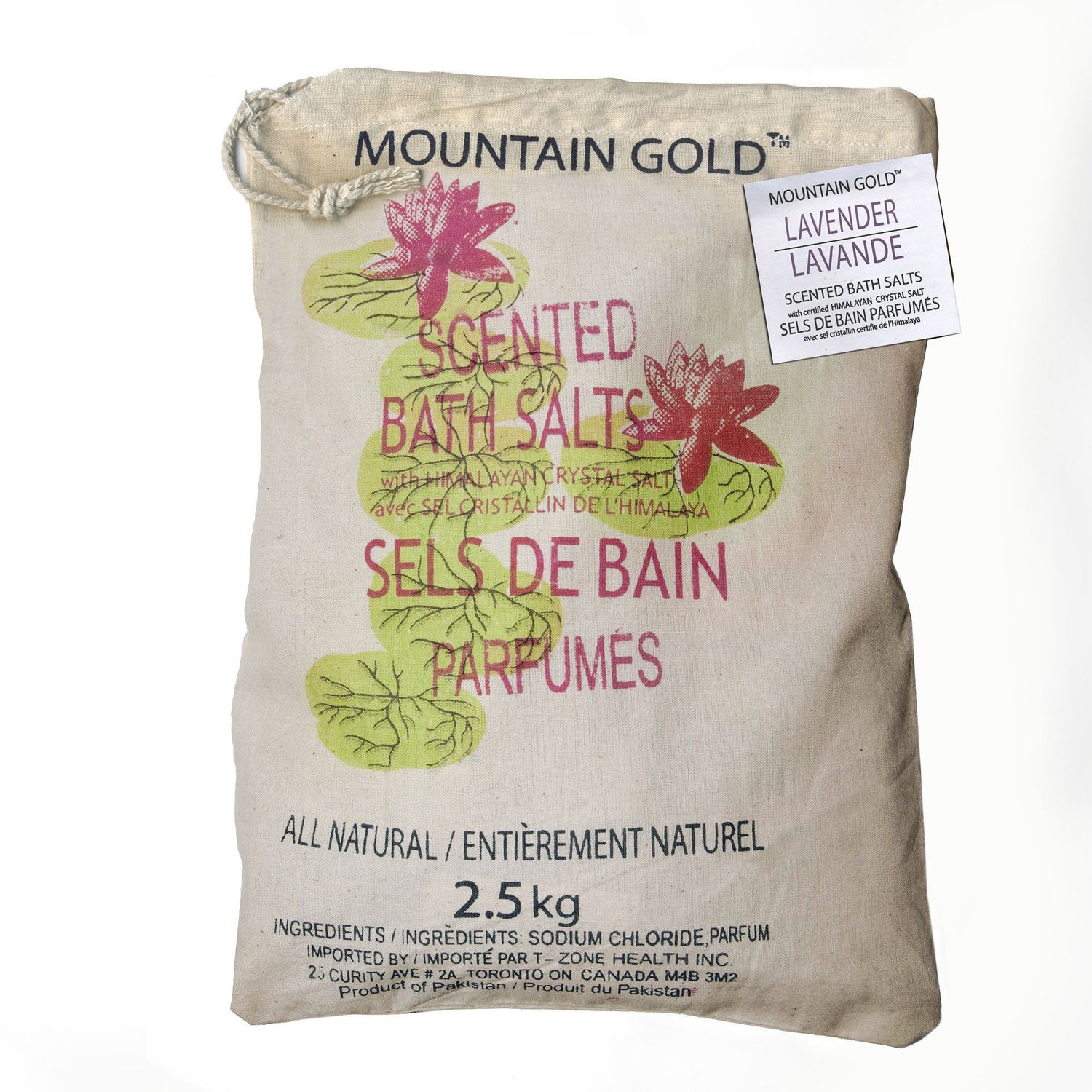 MOUNTAIN GOLD SCENTED BATH SALTS LAVENDER 2.5KG