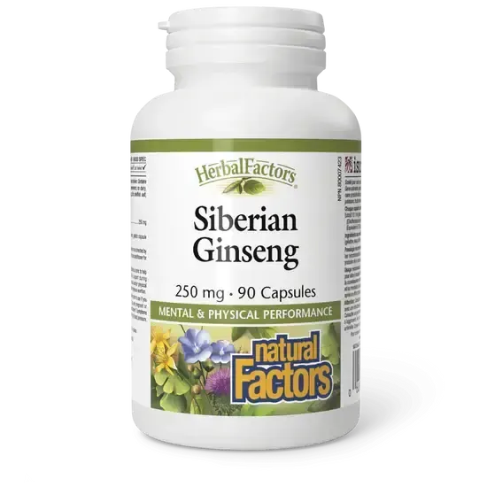 NATURAL FACTORS SIBERIAN GINSENG (250MG) 90 CAPS