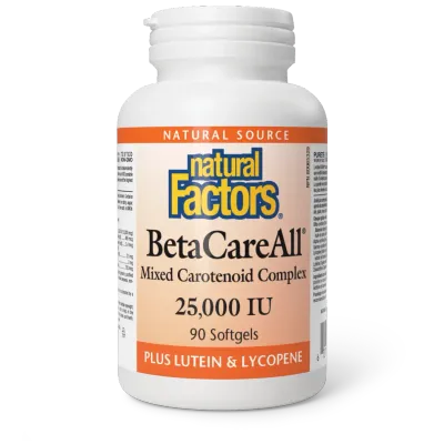 NATURAL FACTORS BETACAREALL (25,000IU) 90 SOFTGELS