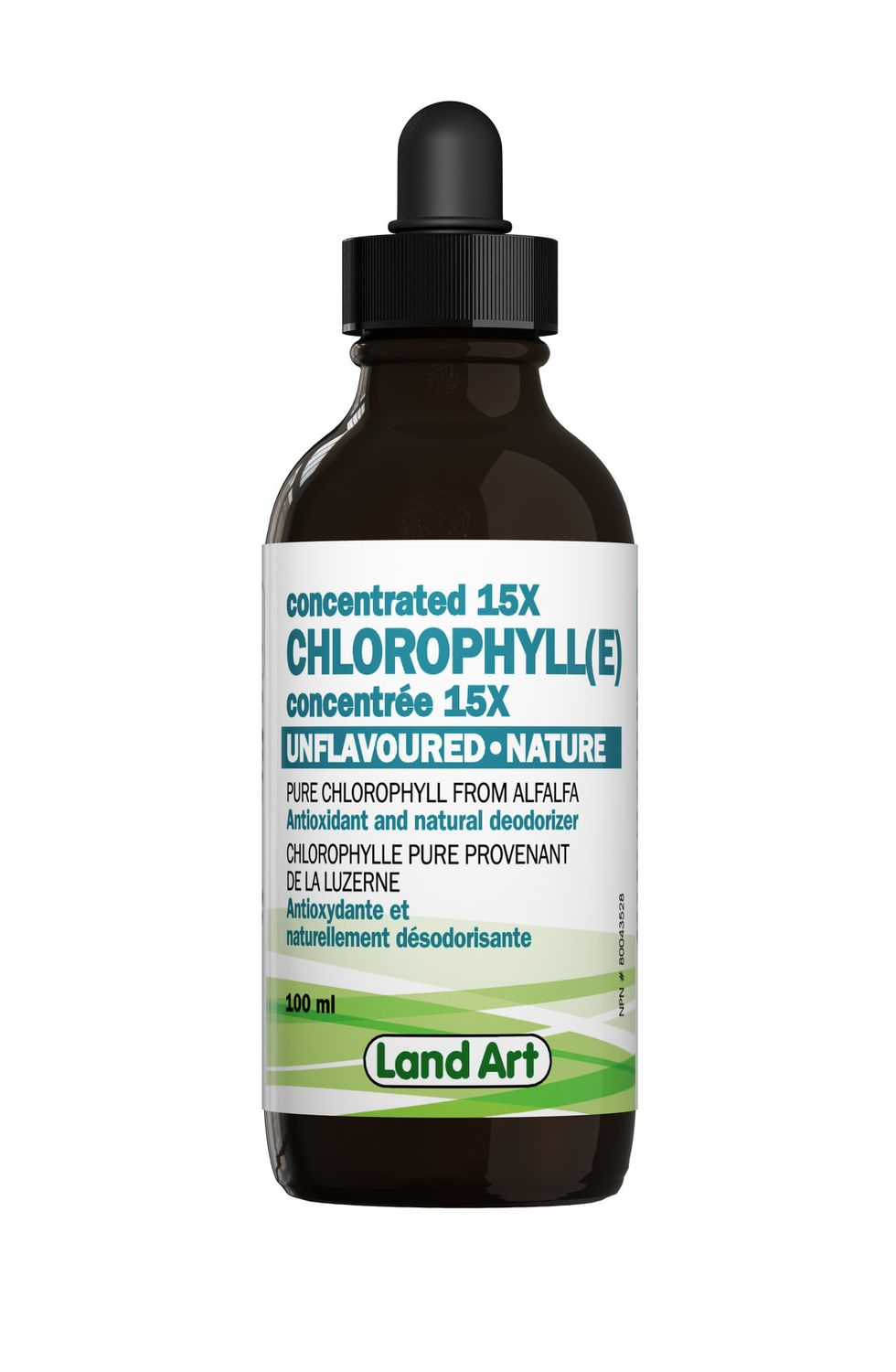 LAND ART CHLOROPHYLL CONCENTRATED 15X 100ML DROPPER