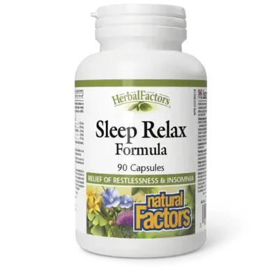NATURAL FACTORS SLEEP RELAX FORMULA 90 CAPS NATURAL FACTORS SLEEP RELAX FORMULA 90 CAPS