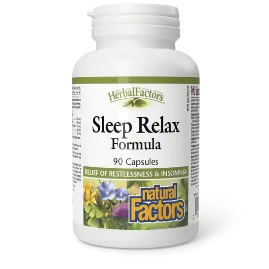 NATURAL FACTORS SLEEP RELAX FORMULA 90 CAPS