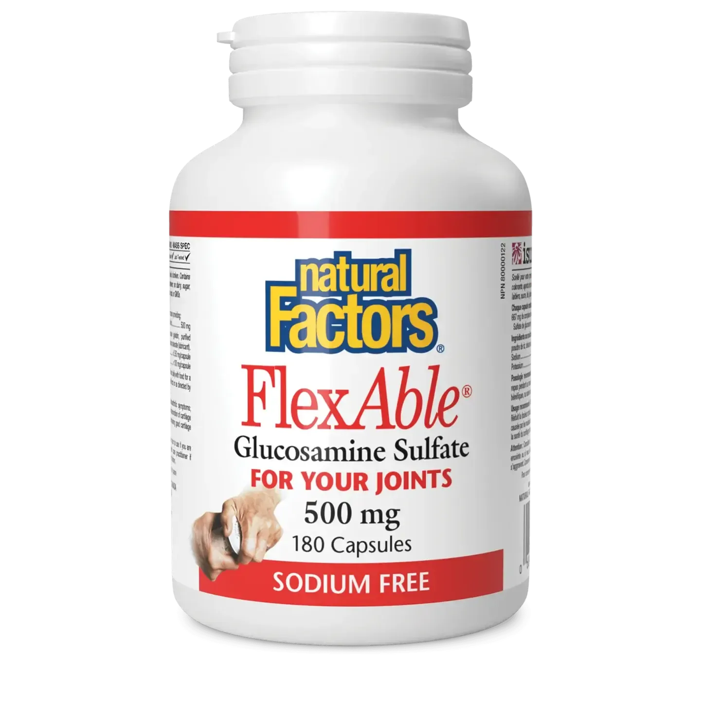 NATURAL FACTORS FLEXABLE GLUCOSAMINE SULFATE 180 CAPS
