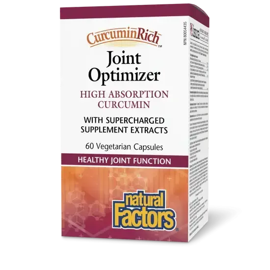 NATURAL FACTORS JOINT OPTIMIZER HIGH ABSORPTION CURCUMIN 60 VCAPS