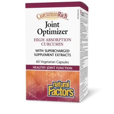 NATURAL FACTORS JOINT OPTIMIZER HIGH ABSORPTION CURCUMIN 60 VCAPS