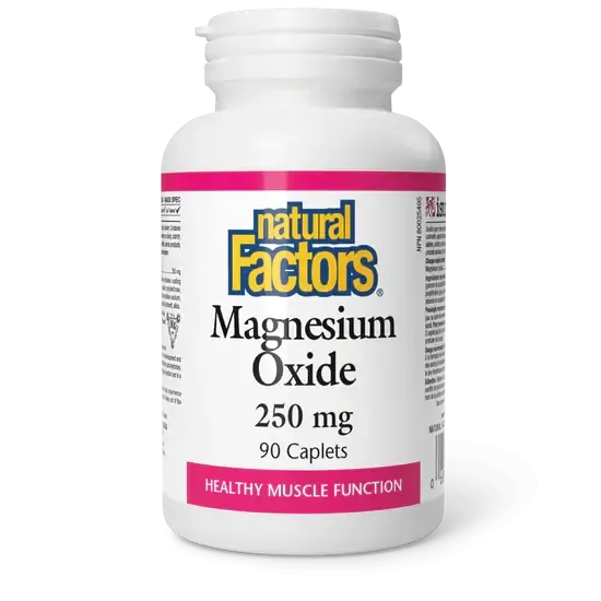 NATURAL FACTORS MAGNESIUM OXIDE 250MG 90 CAPS