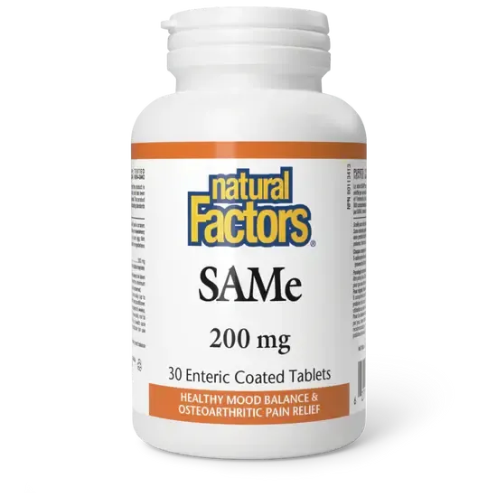NATURAL FACTORS SAMe 200MG 30 ENTERIC COATED TABS