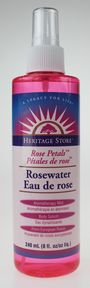 HERITAGE ROSEWATER FLOWER WATER 8OZ