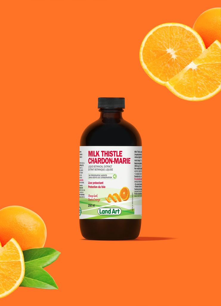 LAND ART MILK THISTLE LIQUID EXTRACT - ORANGE - 250ML