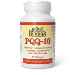 NATURAL FACTORS PQQ-10 (200MG) 60 SOFTGELS NATURAL FACTORS PQQ-10 (200MG) 60 SOFTGELS