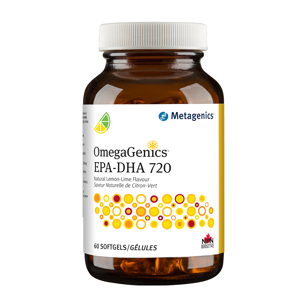 METAGENICS OMEGAGENICS EPA-DHA 720 LEMON-LIME 60 SOFTGELS