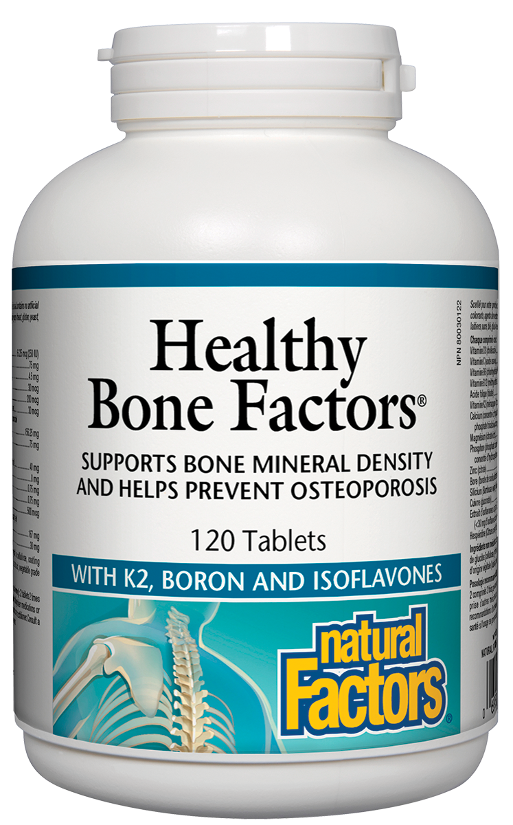 NATURAL FACTORS HEALTHY BONE FACTORS 120 TABS